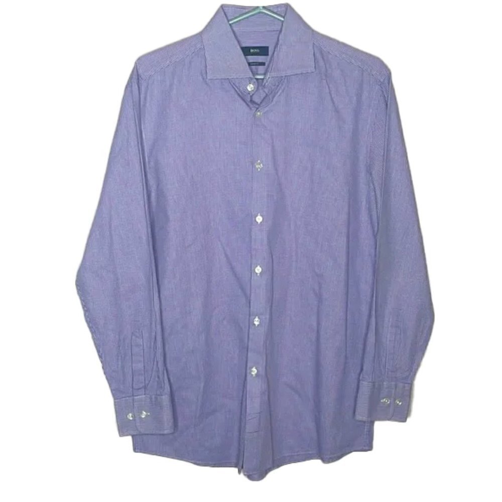 🆕 HUGO BOSS Sharp Fit Button Down Shirt Size L